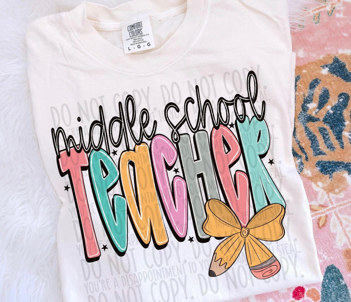 Middle School Teacher Tee